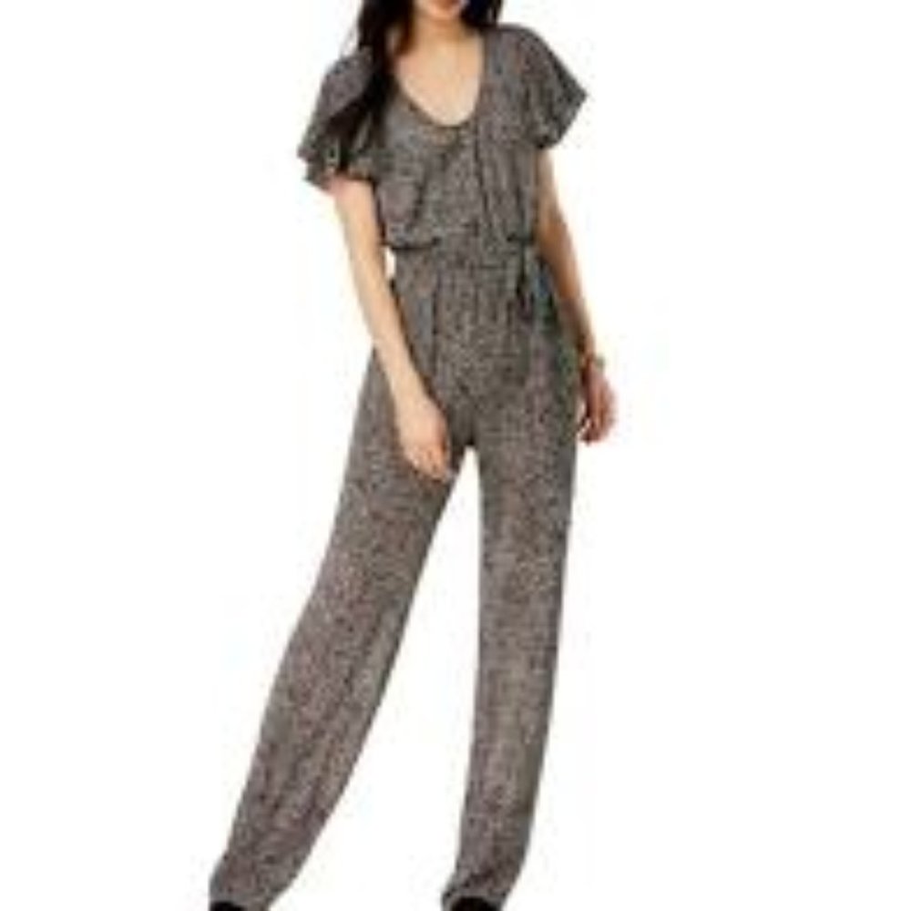 Michael Kors -Black/Maroon WoodBlock Pattern-